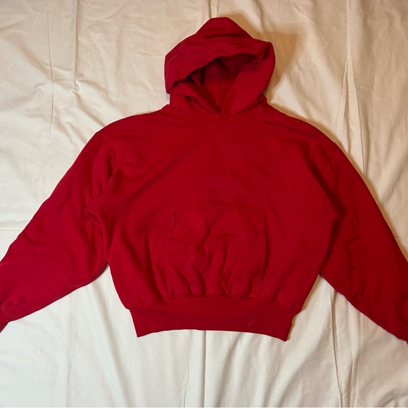 YEEZY X GAP RED DOUBLE LAYER HOODIE - Picture 1 of 4